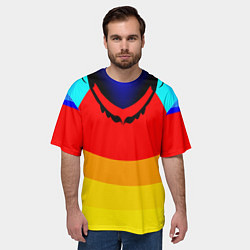 Футболка оверсайз мужская Цветные фигуры, цвет: 3D-принт — фото 2