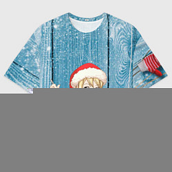 Футболка оверсайз мужская Подарок от снегурочки, цвет: 3D-принт