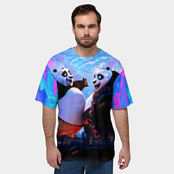 Футболка оверсайз мужская Кунг-фу Панда Friend, цвет: 3D-принт — фото 2