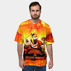 Футболка оверсайз мужская Кунг-фу Панда Best Friend, цвет: 3D-принт — фото 2
