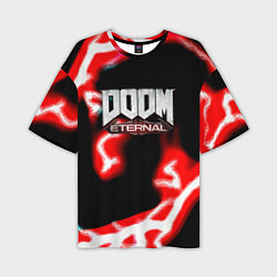 Футболка оверсайз мужская Doom eternal storm, цвет: 3D-принт