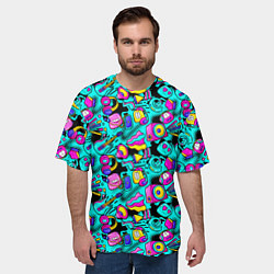 Футболка оверсайз мужская Childrens music, цвет: 3D-принт — фото 2