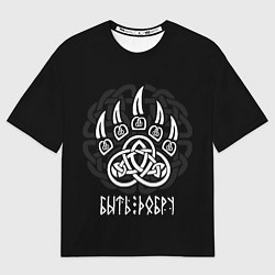 Футболка оверсайз мужская Печать велеса - быть добру, цвет: 3D-принт