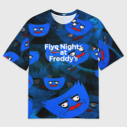 Футболка оверсайз мужская Huggy Wuggy x Five Nights at Freddys, цвет: 3D-принт