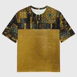 Футболка оверсайз мужская Стёжка: золото Климта, цвет: 3D-принт