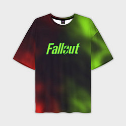 Футболка оверсайз мужская Fallout fire gradient, цвет: 3D-принт