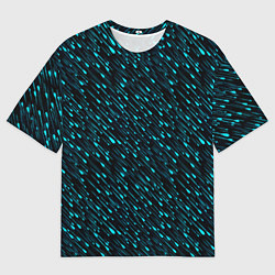 Мужская футболка оверсайз Цветной дождь