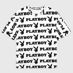 Футболка оверсайз мужская Playboy rabbit, цвет: 3D-принт