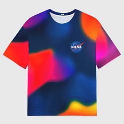 Мужская футболка оверсайз Nasa gradient sportcolor