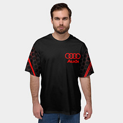 Футболка оверсайз мужская Audi sport geometry, цвет: 3D-принт — фото 2