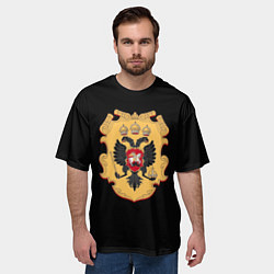 Футболка оверсайз мужская Имперский герб символкика, цвет: 3D-принт — фото 2