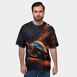 Футболка оверсайз мужская Киберболид, цвет: 3D-принт — фото 2
