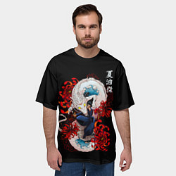 Футболка оверсайз мужская Сугуру Гето и дракон, цвет: 3D-принт — фото 2
