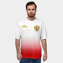 Футболка оверсайз мужская Сборная России с точками, цвет: 3D-принт — фото 2