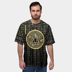 Футболка оверсайз мужская Eos крипта, цвет: 3D-принт — фото 2