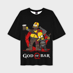 Мужская футболка оверсайз Bar of war