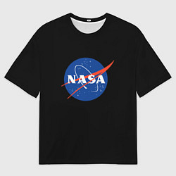 Мужская футболка оверсайз NASA logo space