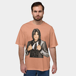 Футболка оверсайз мужская Michael Jackson MJ, цвет: 3D-принт — фото 2