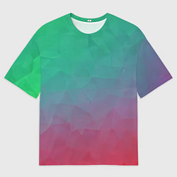 Мужская футболка оверсайз Цветной градиент - нейросеть