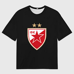 Футболка оверсайз мужская Црвена Звезда logo fc, цвет: 3D-принт