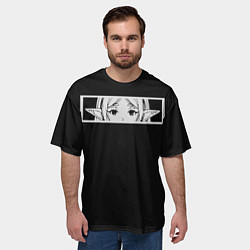 Футболка оверсайз мужская Взгляд Фрирен, цвет: 3D-принт — фото 2
