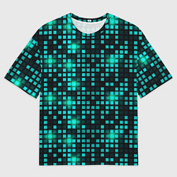 Футболка оверсайз мужская Неоновый светящийся, цвет: 3D-принт