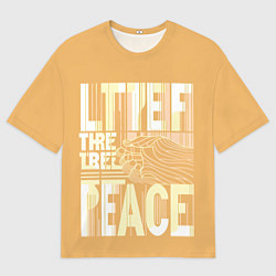Мужская футболка оверсайз Let there be peace