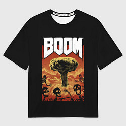 Мужская футболка оверсайз Boom - Doom