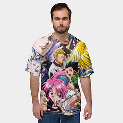 Футболка оверсайз мужская Hunter Hunter anime color, цвет: 3D-принт — фото 2