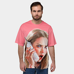 Футболка оверсайз мужская Мем блондинка из фильма Дрянные девчонки, цвет: 3D-принт — фото 2