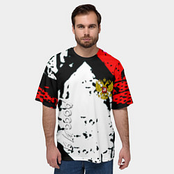 Футболка оверсайз мужская Россия краски текстура, цвет: 3D-принт — фото 2