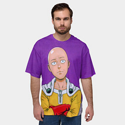Футболка оверсайз мужская Realistic Saitama, цвет: 3D-принт — фото 2