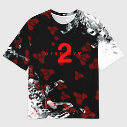 Мужская футболка оверсайз Destiny pattern game