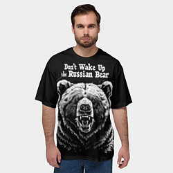 Футболка оверсайз мужская Dont wake up the russian bear, цвет: 3D-принт — фото 2