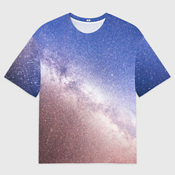 Мужская футболка оверсайз Галактика млечный путь