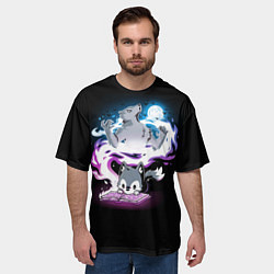 Футболка оверсайз мужская Мечта волчонка, цвет: 3D-принт — фото 2