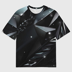 Футболка оверсайз мужская Black luxury abstract, цвет: 3D-принт