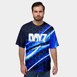 Футболка оверсайз мужская Dayz текстура броня биохазард, цвет: 3D-принт — фото 2