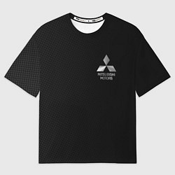 Футболка оверсайз мужская Mitsubishi - carbon and metal, цвет: 3D-принт