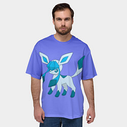 Футболка оверсайз мужская Glaceon Pokemon, цвет: 3D-принт — фото 2