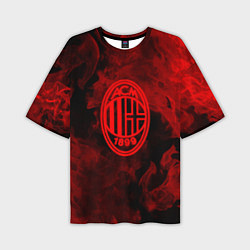Футболка оверсайз мужская Милан огненый стиль, цвет: 3D-принт