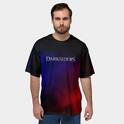 Футболка оверсайз мужская Darksiders gradient, цвет: 3D-принт — фото 2