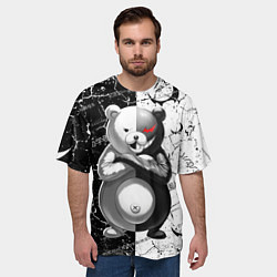 Футболка оверсайз мужская Monokuma - Danganronpa, цвет: 3D-принт — фото 2