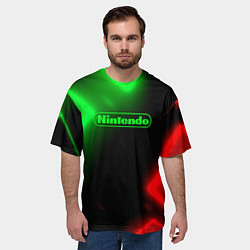 Футболка оверсайз мужская Nintendo игровой мир, цвет: 3D-принт — фото 2