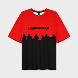 Футболка оверсайз мужская Linkin park rock team, цвет: 3D-принт