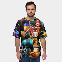 Футболка оверсайз мужская Roblox game, цвет: 3D-принт — фото 2