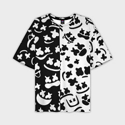 Мужская футболка оверсайз Marshmello music pattern