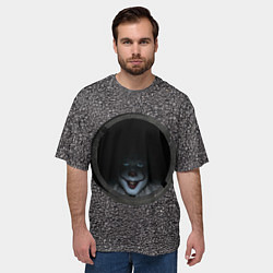 Футболка оверсайз мужская Оно в люке, цвет: 3D-принт — фото 2