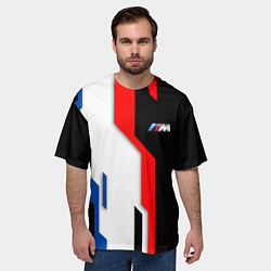 Футболка оверсайз мужская BMW - униформа, цвет: 3D-принт — фото 2