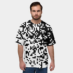 Футболка оверсайз мужская Камуфляж городской, цвет: 3D-принт — фото 2